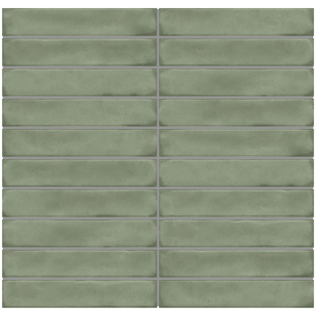 Daltile-Artcrafted-10-x-12-Glossy-Ceramic-1x6-Straight-Joint-Mosaic-Fern