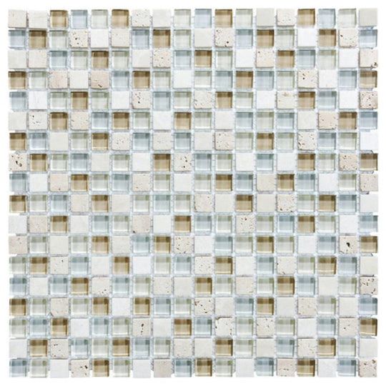 Qualis Ceramica 12" x 12" Bliss Matte Mixed Material 5/8" Mosaic