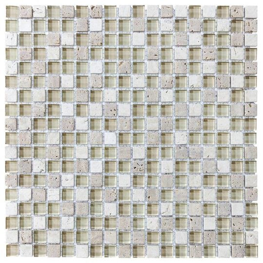 Qualis Ceramica 12" x 12" Bliss Matte Mixed Material 5/8" Mosaic