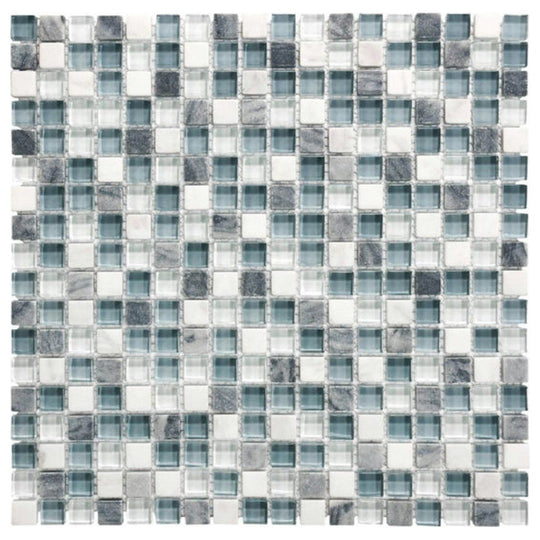 Qualis Ceramica 12" x 12" Bliss Matte Mixed Material 5/8" Mosaic