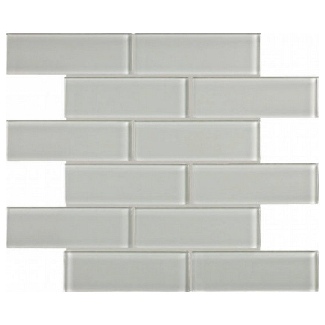Qualis Ceramica 12" x 12" Bliss Element Glossy Glass 2X6" Mosaic