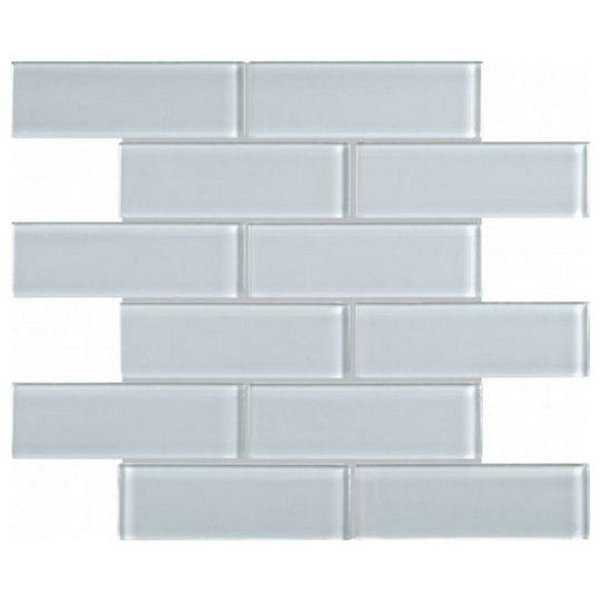 Qualis Ceramica 12" x 12" Bliss Element Glossy Glass 2X6" Mosaic