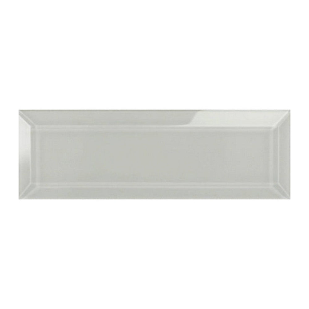 Qualis Ceramica 3" x 9" Bliss Element Glossy Glass Beveled Wall Tile
