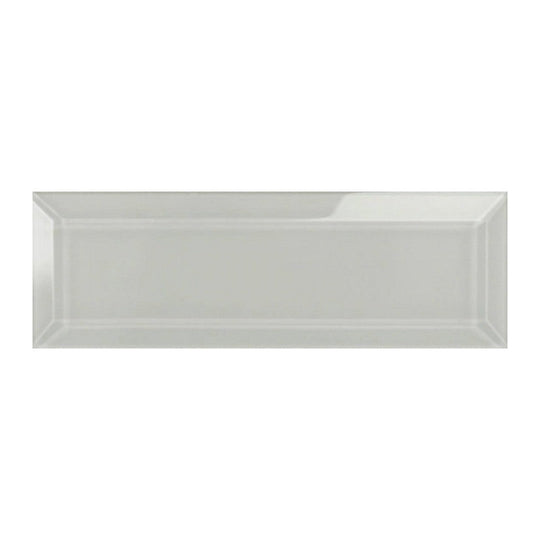 Qualis Ceramica 3" x 9" Bliss Element Glossy Glass Beveled Wall Tile