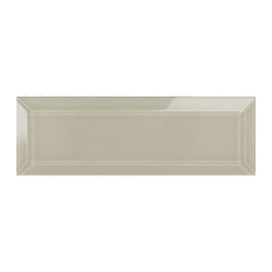Qualis Ceramica 3" x 9" Bliss Element Glossy Glass Beveled Wall Tile