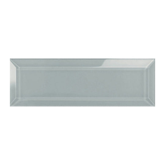 Qualis Ceramica 3" x 9" Bliss Element Glossy Glass Beveled Wall Tile