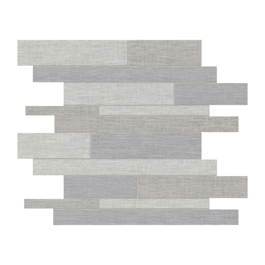 Anatolia 12" x 12" Belgian Matte Porcelain Random Strip Mosaic