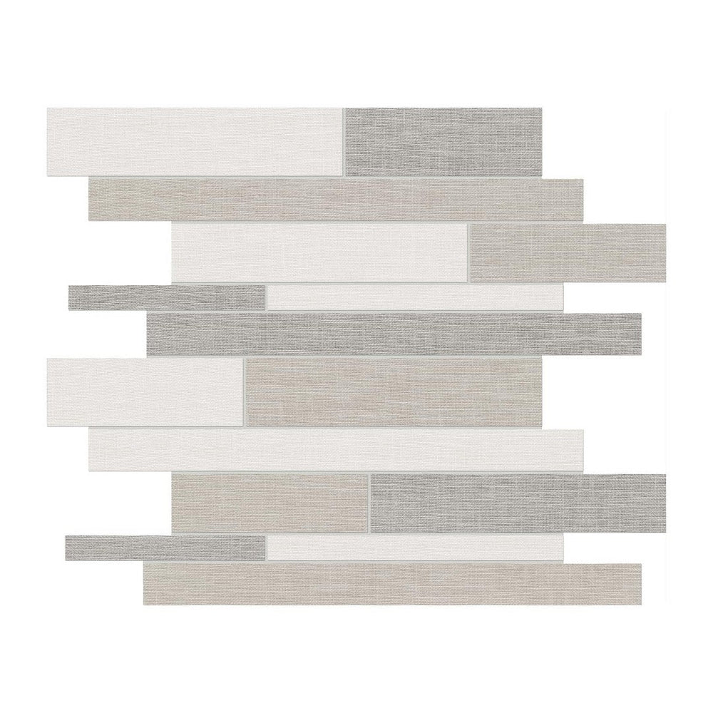 Anatolia 12" x 12" Belgian Matte Porcelain Random Strip Mosaic