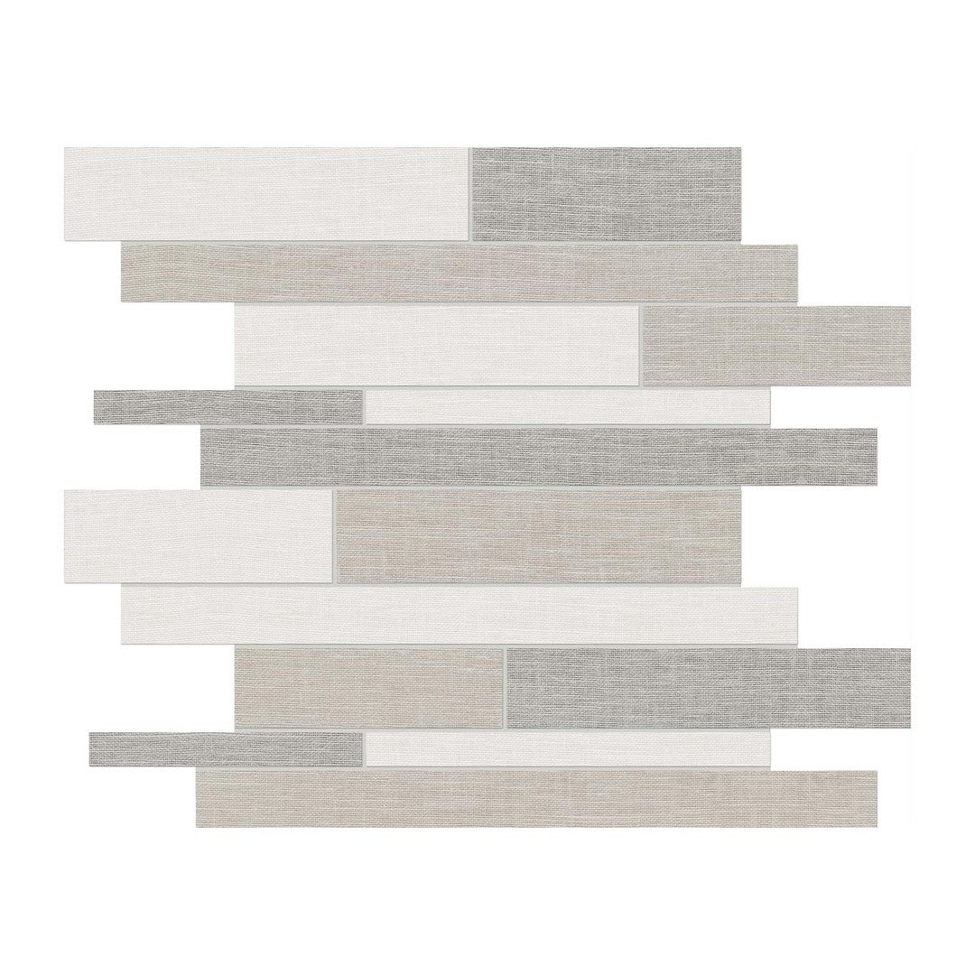 Anatolia 12" x 12" Belgian Matte Porcelain Random Strip Mosaic