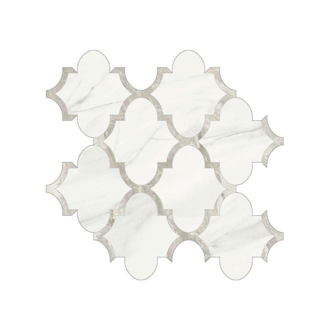 Anatolia 12" x 12" Mayfair Rectified Polished Porcelain Arabesque Mosaic