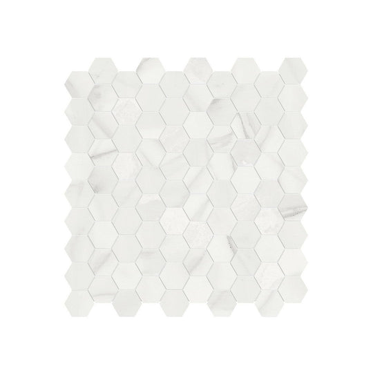 Anatolia 12" x 12" Mayfair Polished Porcelain 1" Hexagon Mosaic