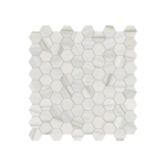 Anatolia 12" x 12" Mayfair Polished Porcelain 1" Hexagon Mosaic