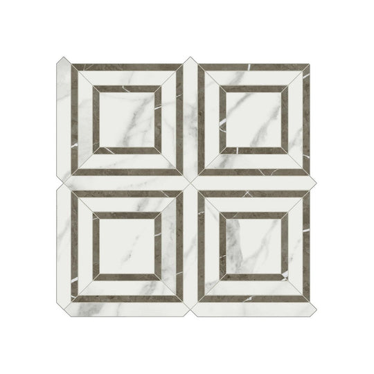 Anatolia 12" x 12" Mayfair Rectified Polished Porcelain Piazza Mosaic