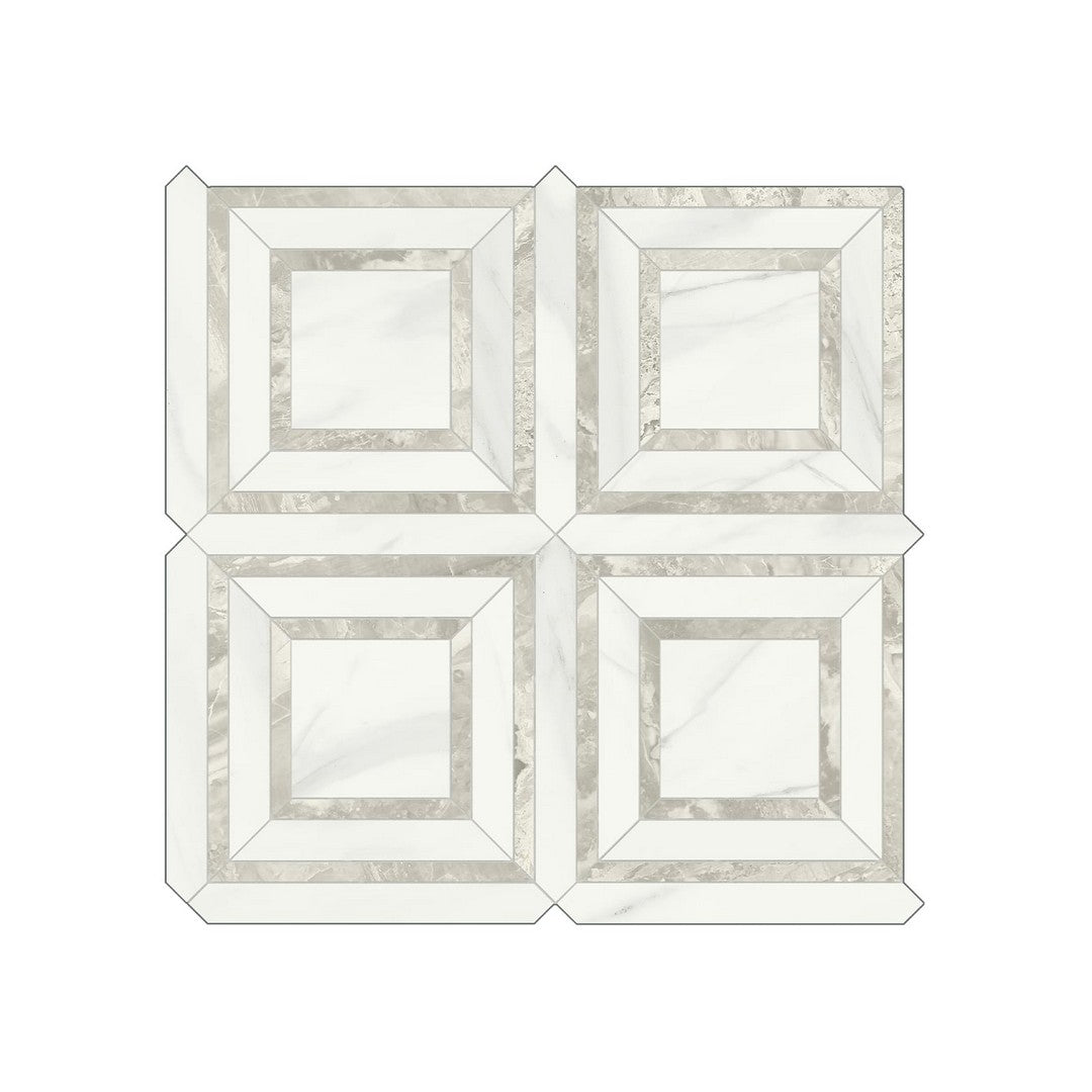 Anatolia 12" x 12" Mayfair Rectified Polished Porcelain Piazza Mosaic