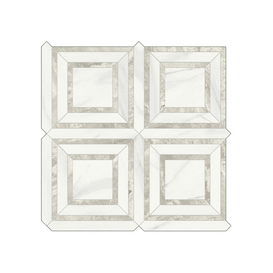 Anatolia 12" x 12" Mayfair Rectified Polished Porcelain Piazza Mosaic