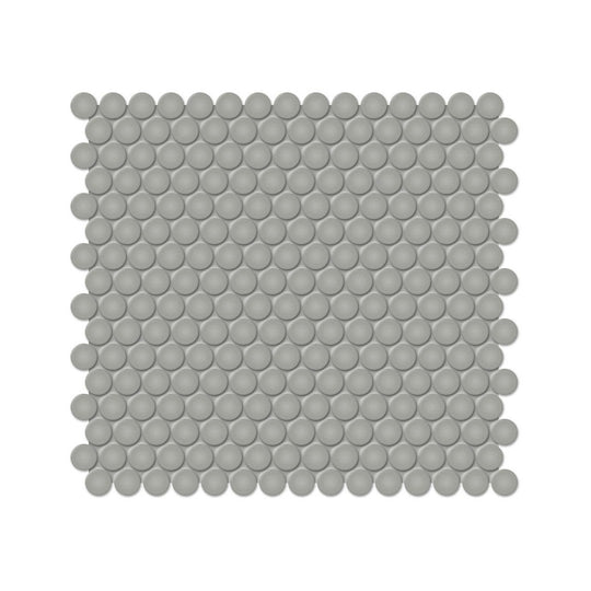 Anatolia 11.38" x 12.32" Soho Glossy Porcelain 0.75" Penny Round Mosaic
