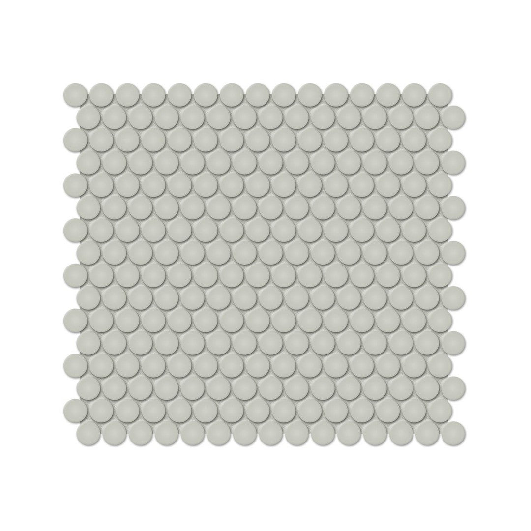 Anatolia 11.38" x 12.32" Soho Glossy Porcelain 0.75" Penny Round Mosaic