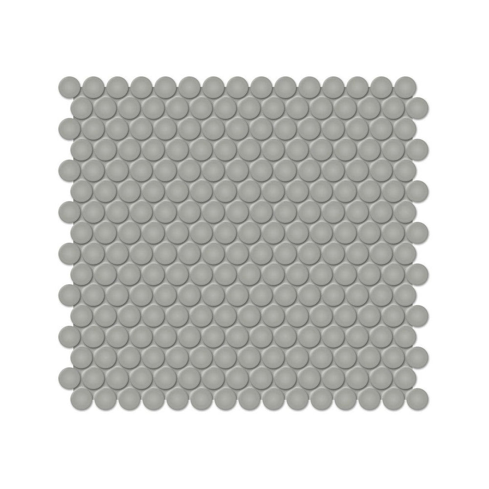 Anatolia 11.38" x 12.32" Soho Matte Porcelain 0.75" Penny Round Mosaic