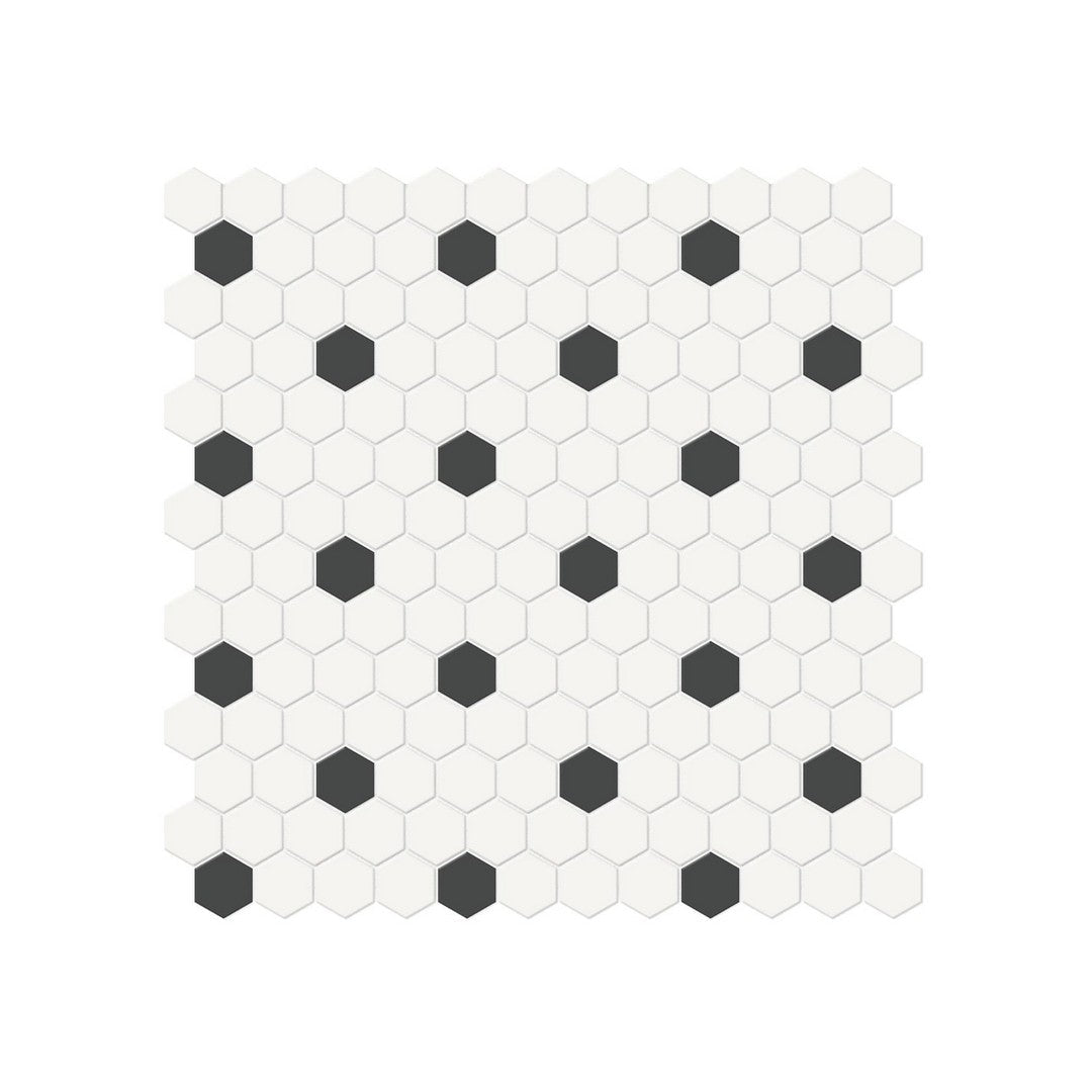 Anatolia 11.54" x 11.65" Soho Matte Porcelain 1" Hexagon Mosaic