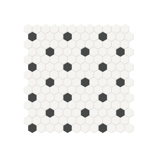 Anatolia 11.54" x 11.65" Soho Matte Porcelain 1" Hexagon Mosaic