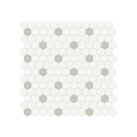 Anatolia 11.54" x 11.65" Soho Matte Porcelain 1" Hexagon Mosaic