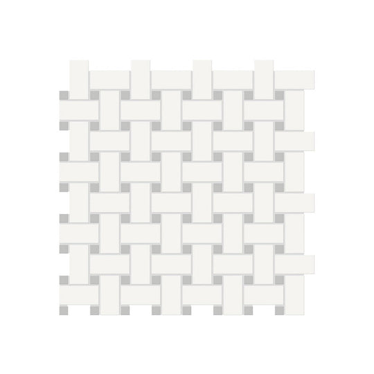 Anatolia 11.73" x 11.73" Soho Matte Porcelain Basketweave Mosaic