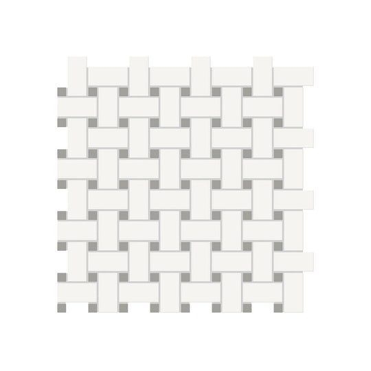Anatolia 11.73" x 11.73" Soho Matte Porcelain Basketweave Mosaic