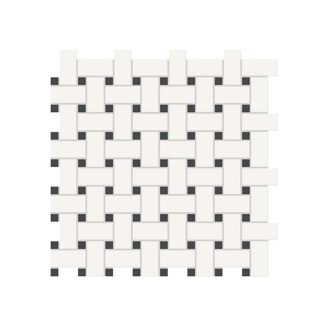 Anatolia 11.73" x 11.73" Soho Matte Porcelain Basketweave Mosaic