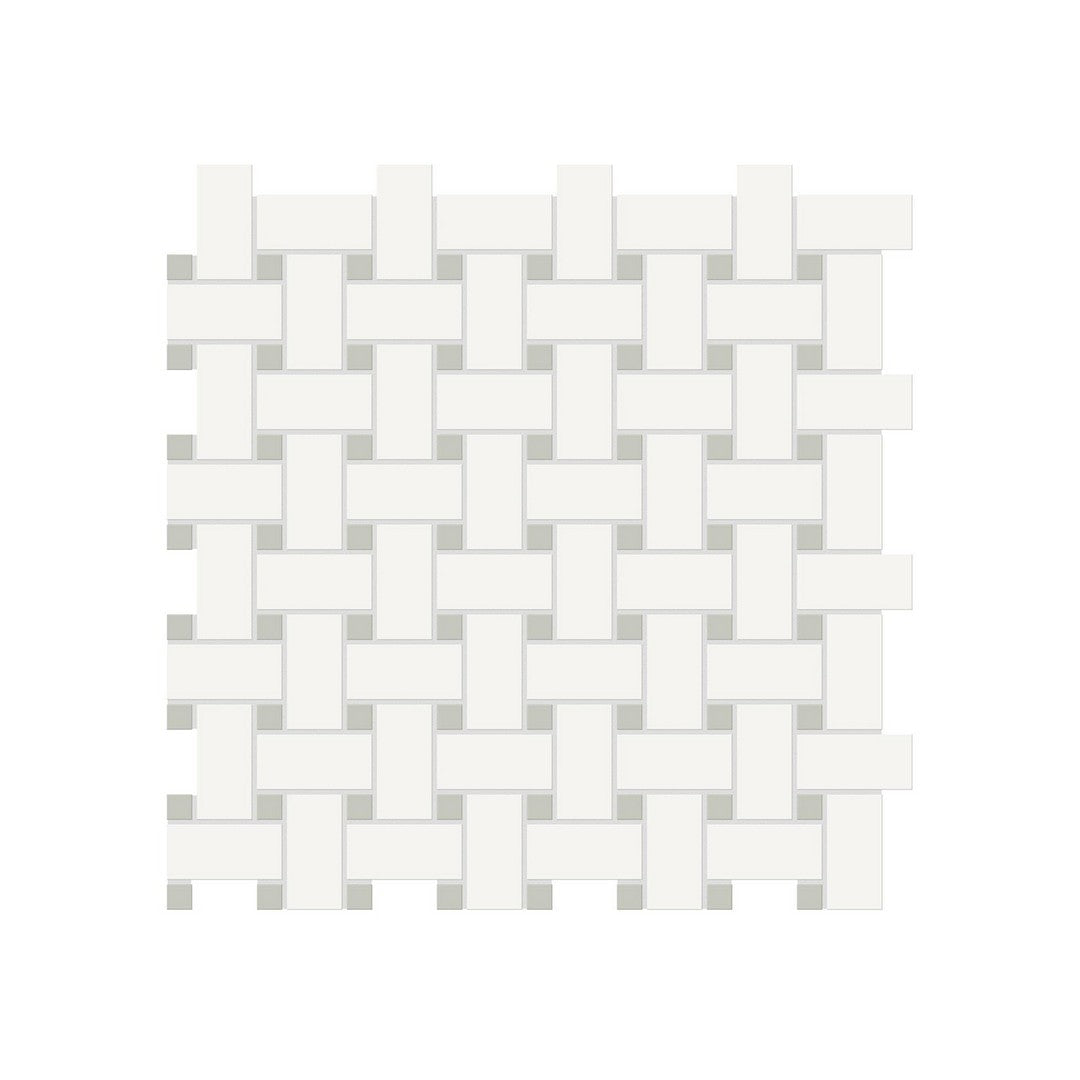 Anatolia 11.73" x 11.73" Soho Matte Porcelain Basketweave Mosaic