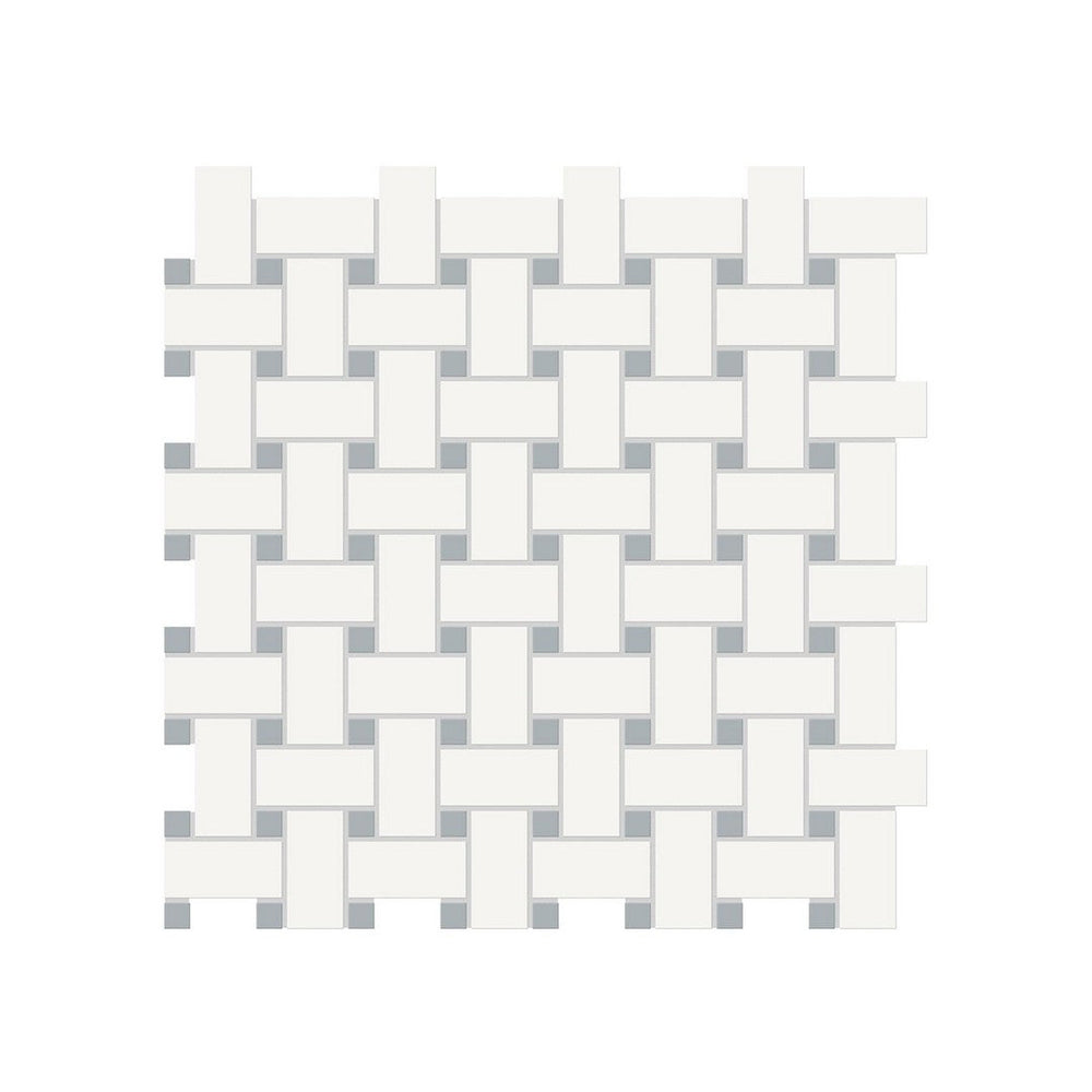 Anatolia 11.73" x 11.73" Soho Matte Porcelain Basketweave Mosaic