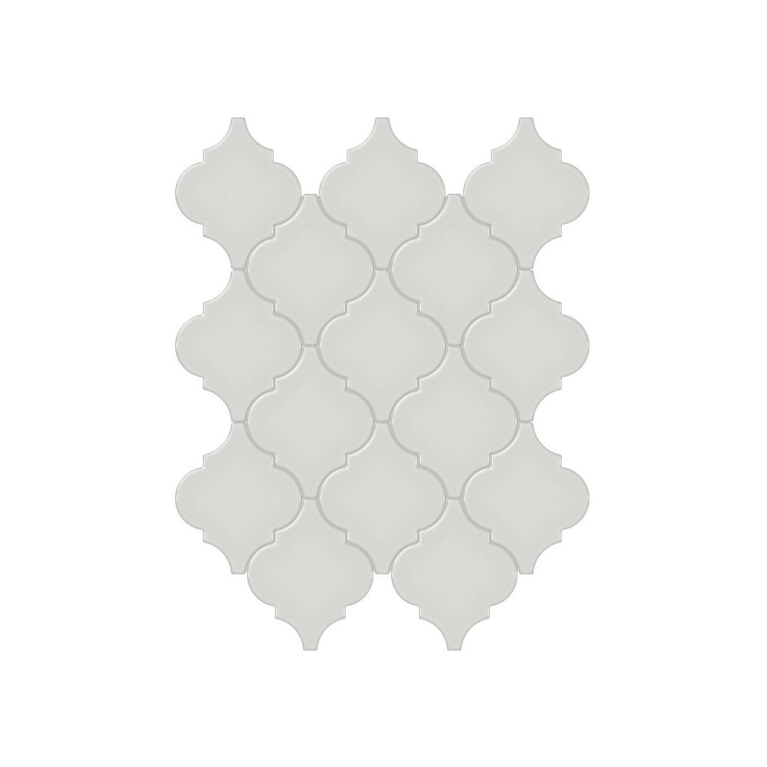 Anatolia 10.43" x 13.30" Soho Glossy Porcelain Beveled Arabesque Mosaic