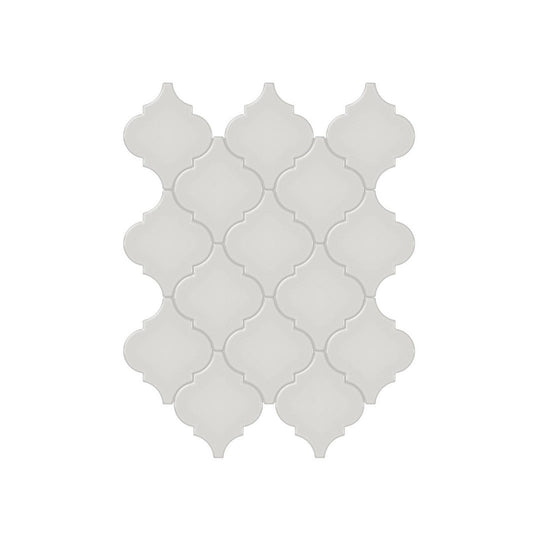 Anatolia 10.43" x 13.30" Soho Glossy Porcelain Beveled Arabesque Mosaic