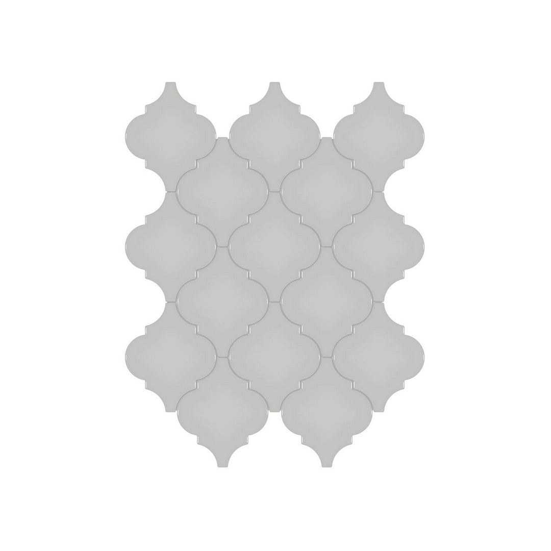 Anatolia 10.43" x 13.30" Soho Glossy Porcelain Beveled Arabesque Mosaic