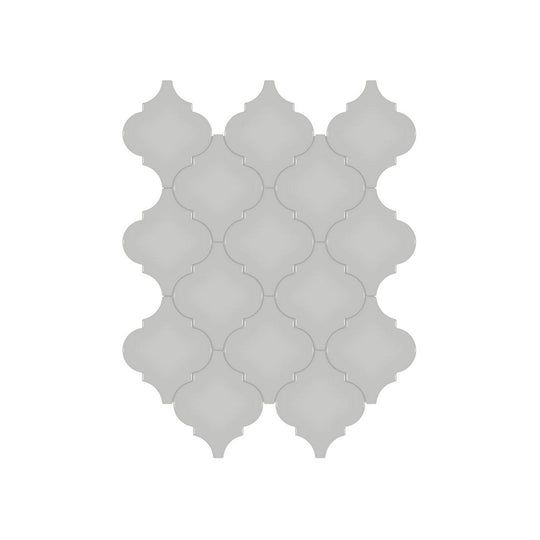 Anatolia 10.43" x 13.30" Soho Glossy Porcelain Beveled Arabesque Mosaic
