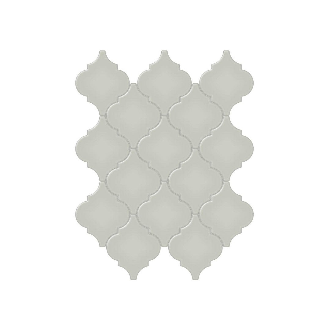 Anatolia 10.43" x 13.30" Soho Glossy Porcelain Beveled Arabesque Mosaic