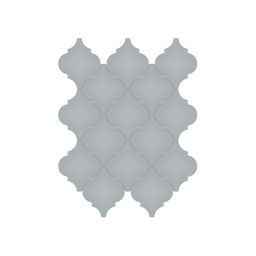 Anatolia 10.43" x 13.30" Soho Glossy Porcelain Beveled Arabesque Mosaic