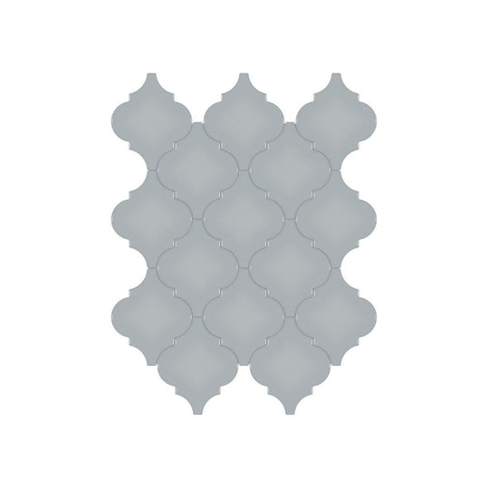 Anatolia 10.43" x 13.30" Soho Glossy Porcelain Beveled Arabesque Mosaic