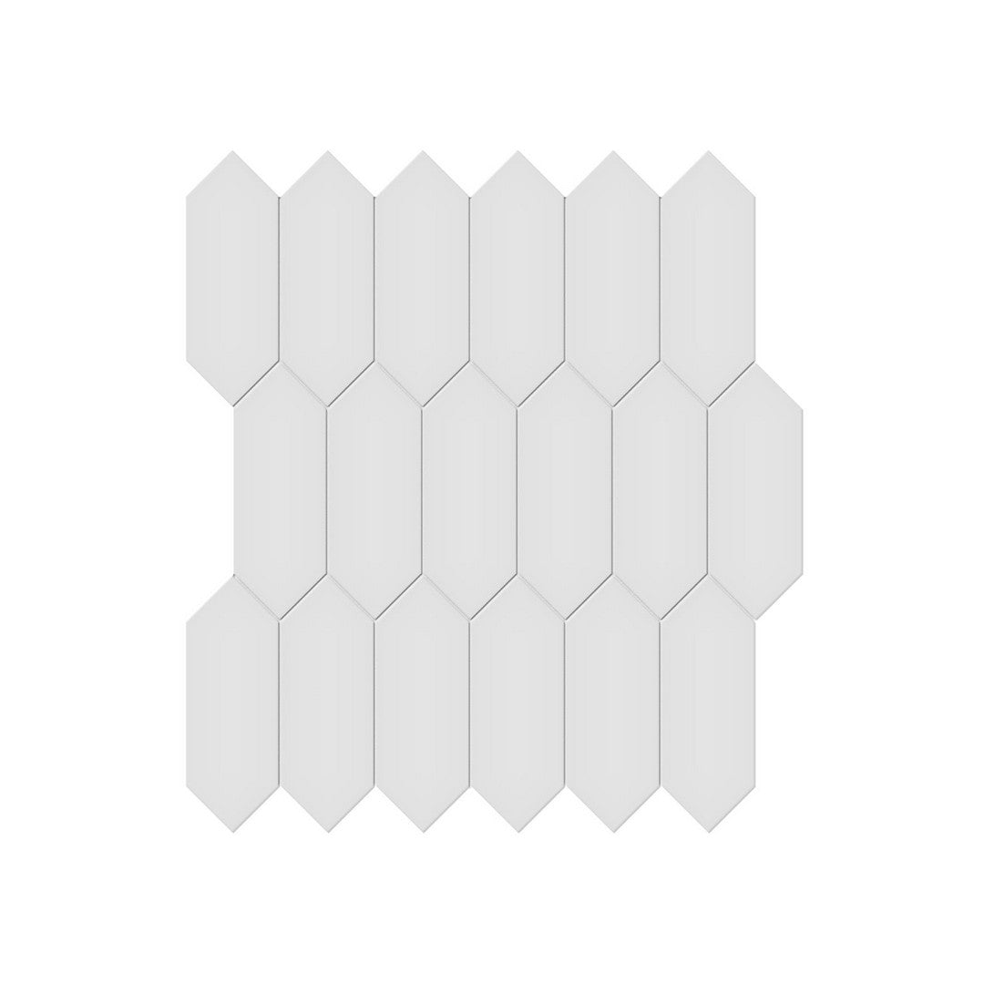 Anatolia 11.18" x 12.52" Soho Matte Porcelain 2×5" Picket Mosaic