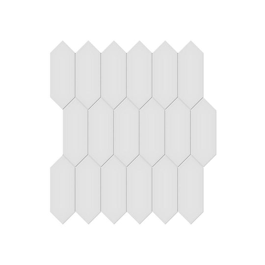 Anatolia 11.18" x 12.52" Soho Matte Porcelain 2×5" Picket Mosaic