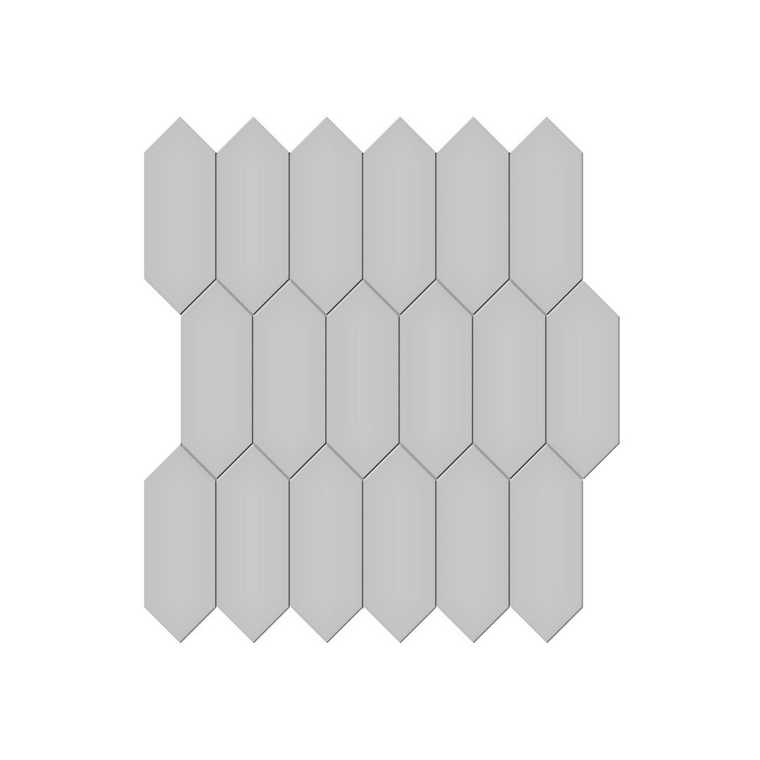 Anatolia 11.18" x 12.52" Soho Matte Porcelain 2×5" Picket Mosaic