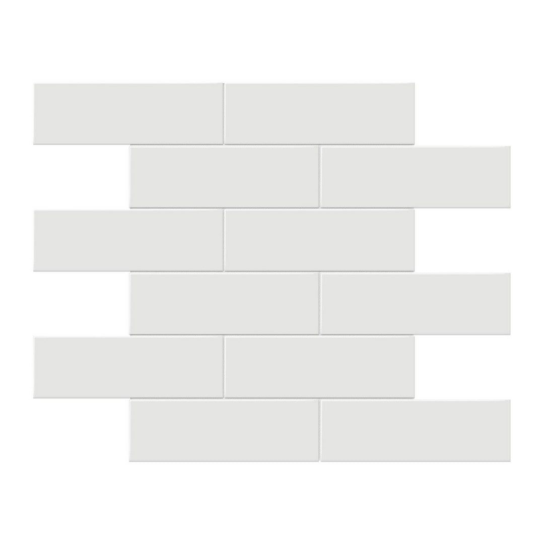 Anatolia 11.65" x 11.73" Soho Glossy Porcelain 2×6" Brick Mosaic