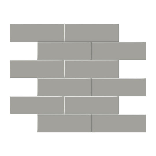 Anatolia 11.65" x 11.73" Soho Matte Porcelain 2×6" Brick Mosaic
