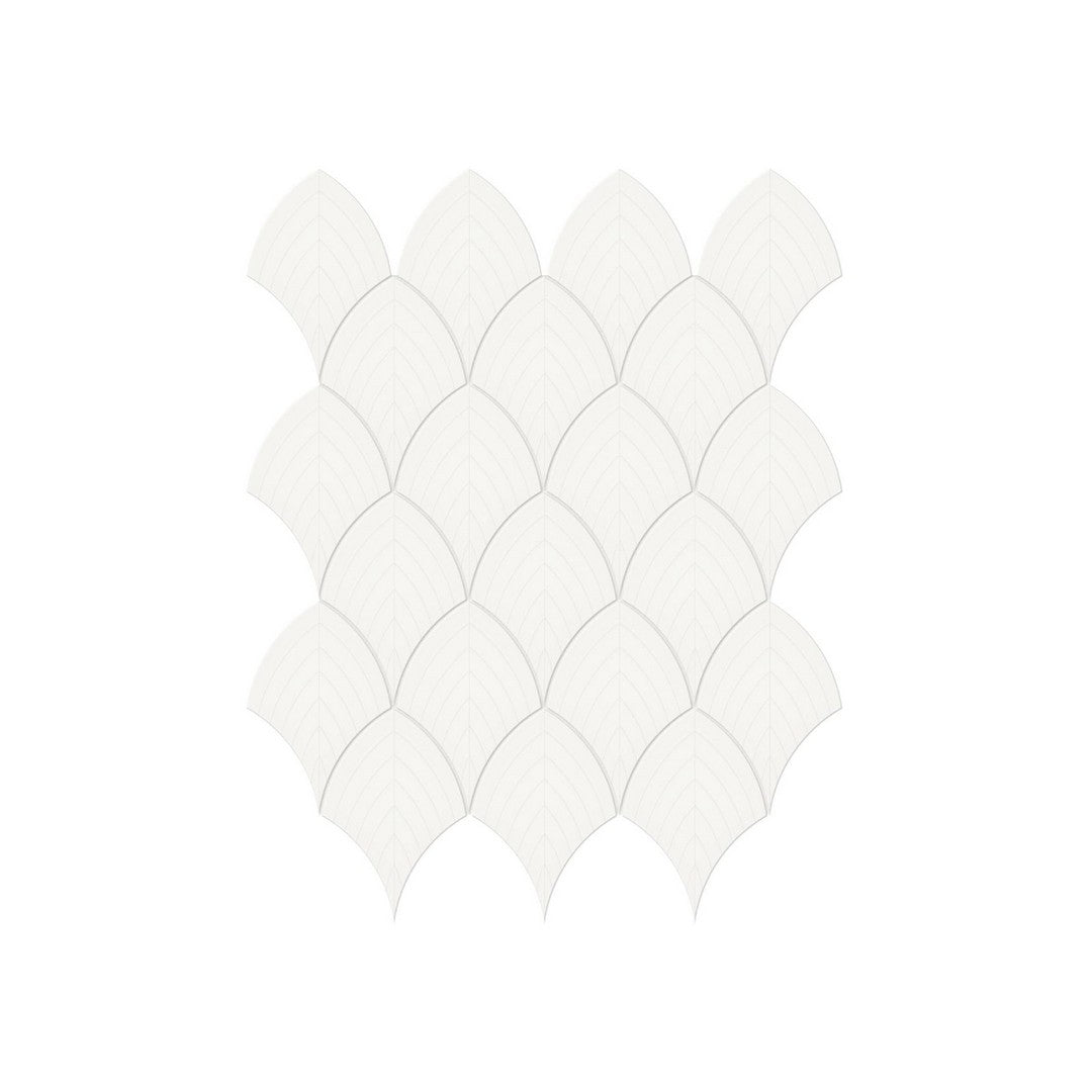 Anatolia 10.75" x 13.35" Soho Glossy Porcelain Scallop Mosaic