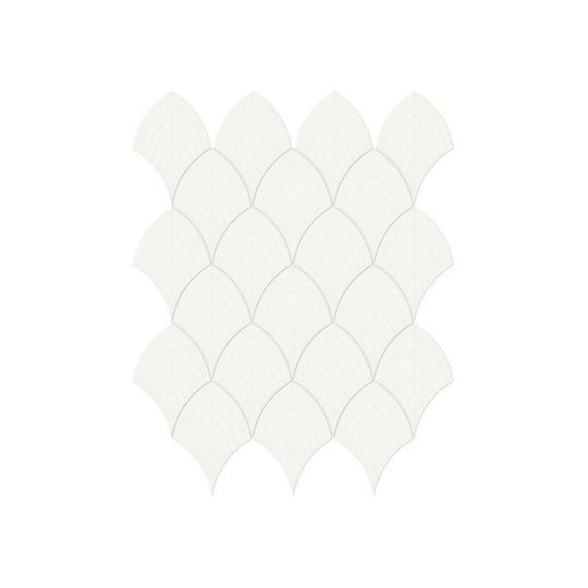 Anatolia 10.75" x 13.35" Soho Glossy Porcelain Scallop Mosaic