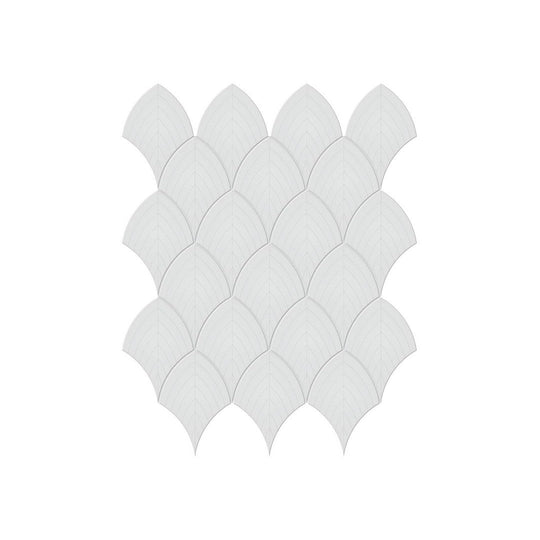 Anatolia 10.75" x 13.35" Soho Glossy Porcelain Scallop Mosaic