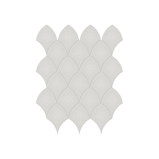 Anatolia 10.75" x 13.35" Soho Glossy Porcelain Scallop Mosaic
