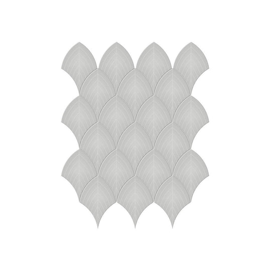 Anatolia 10.75" x 13.35" Soho Glossy Porcelain Scallop Mosaic