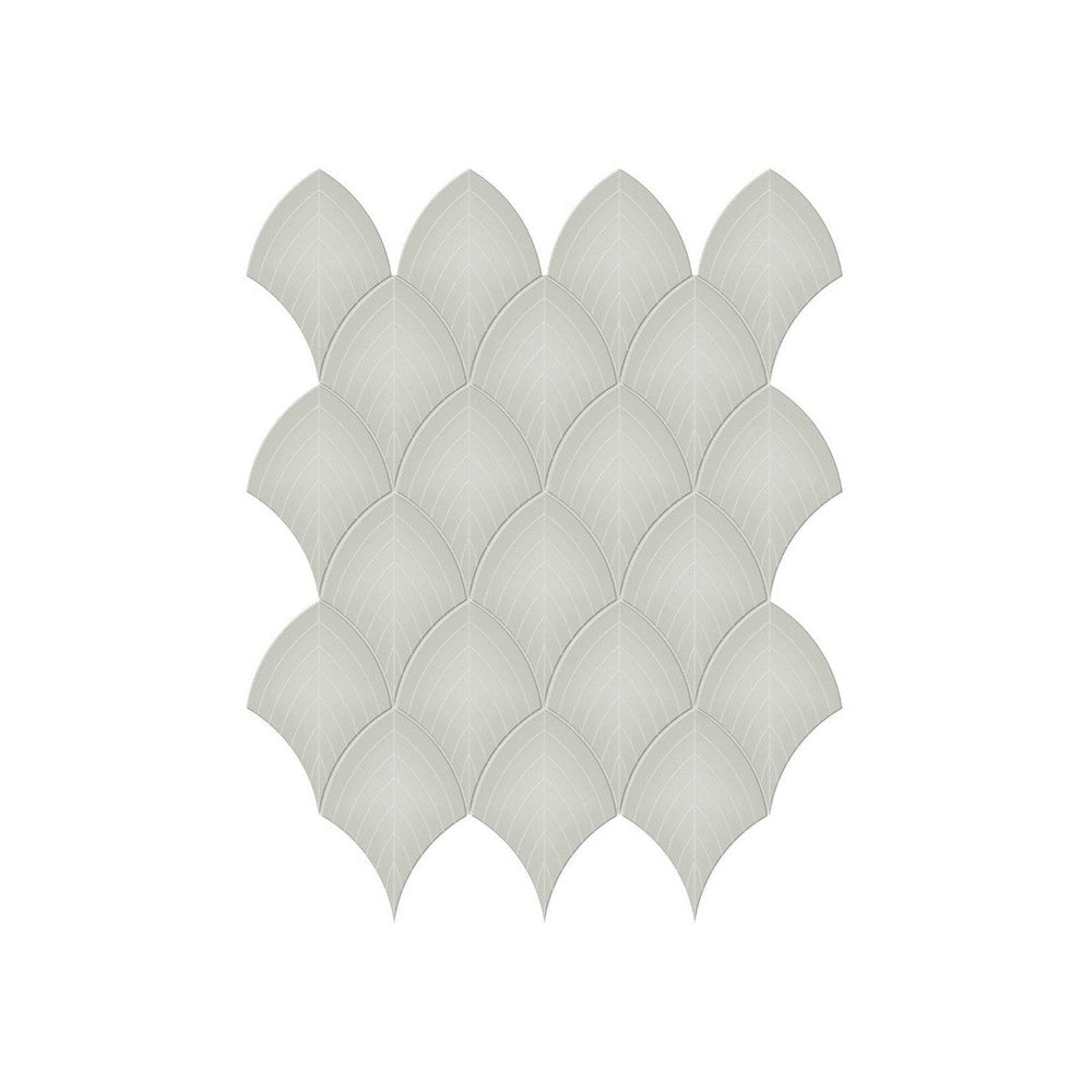 Anatolia 10.75" x 13.35" Soho Glossy Porcelain Scallop Mosaic