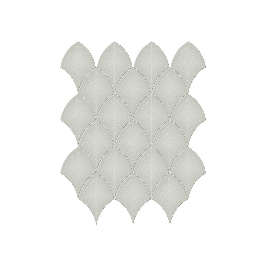 Anatolia 10.75" x 13.35" Soho Glossy Porcelain Scallop Mosaic