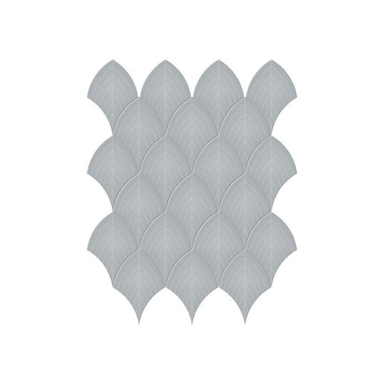 Anatolia 10.75" x 13.35" Soho Glossy Porcelain Scallop Mosaic